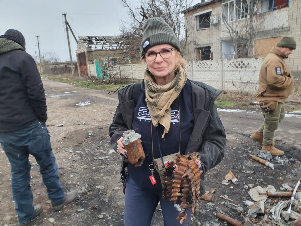 Małgorzata Gosiewska, wicemarszałek Sejmu RP, Kisielówka(obw. mikołajowski), styczeń 2023 r. fot.: Wojciech Jankowski