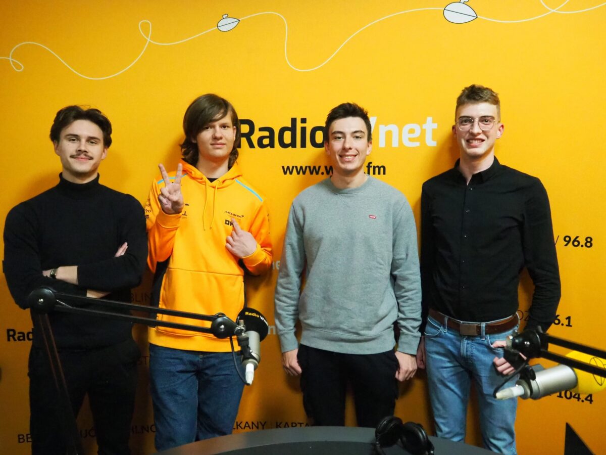 od lewej: Piotr Nałęcz, Adrian Kielan, Konrad Dąbrowski i Kamil Kowalik